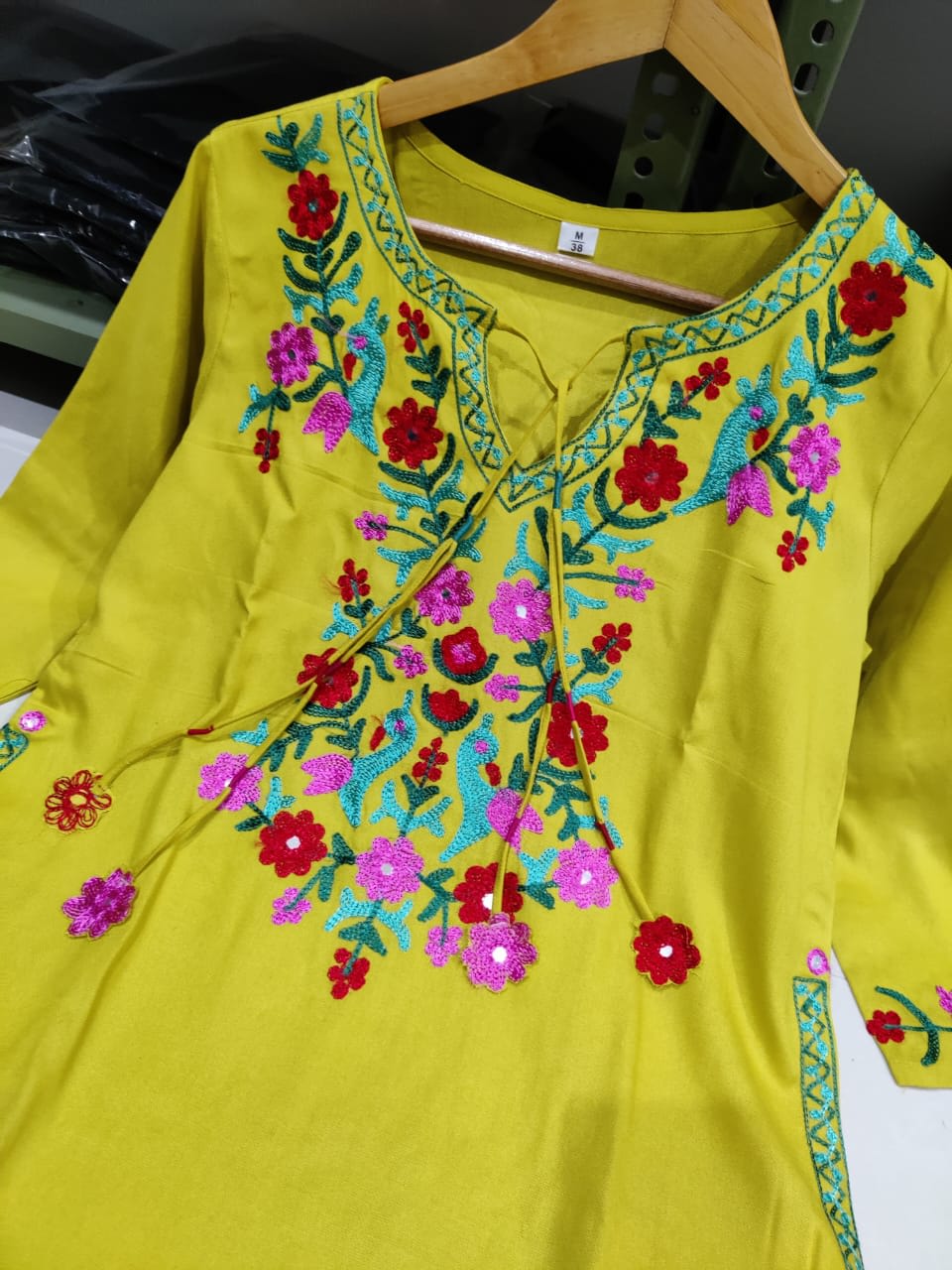 Aari Work Kurta Palazzo Set