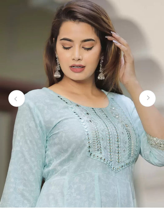 Rayon Classic 3 Piece Set Designer Wear