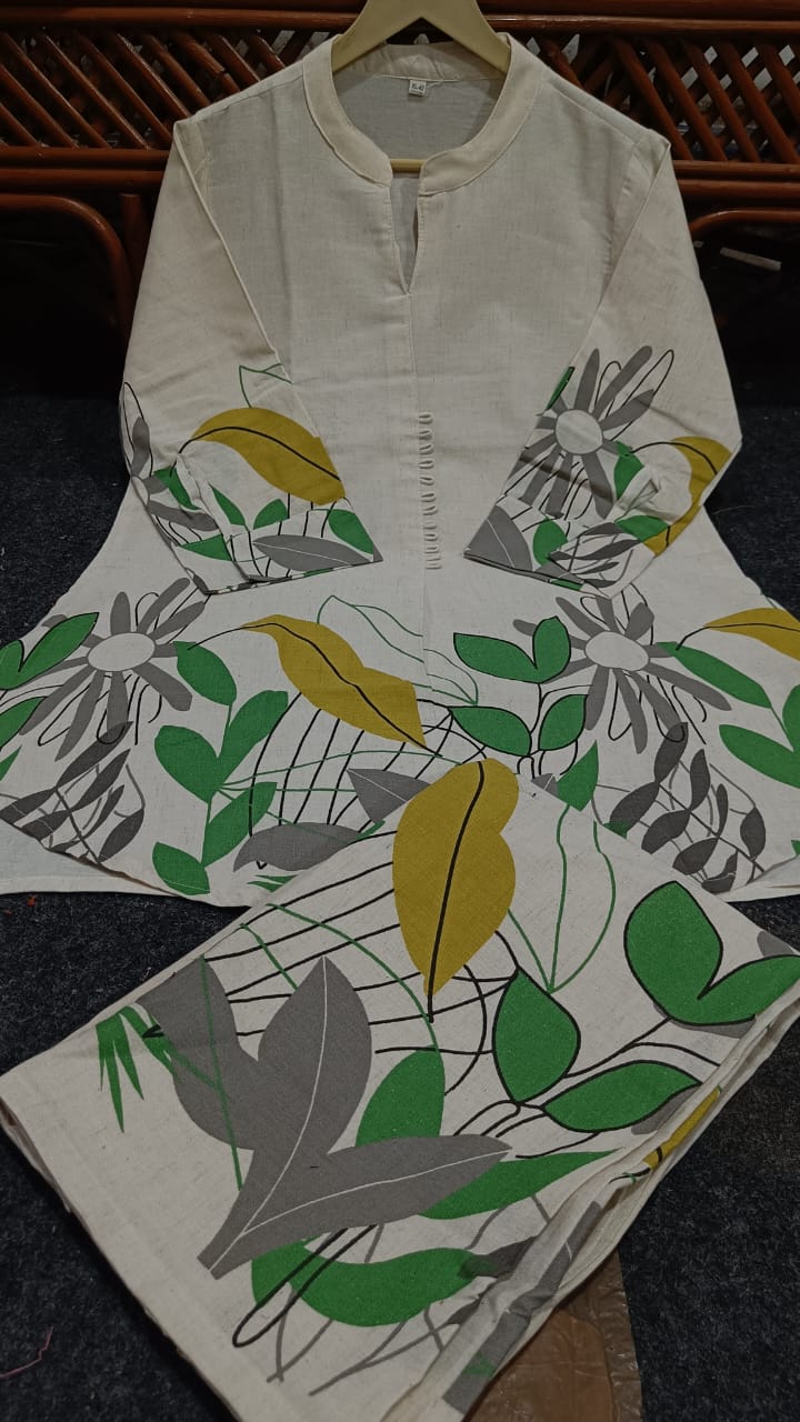 Green Cotton Classic Co-Ord Set Festive Collection