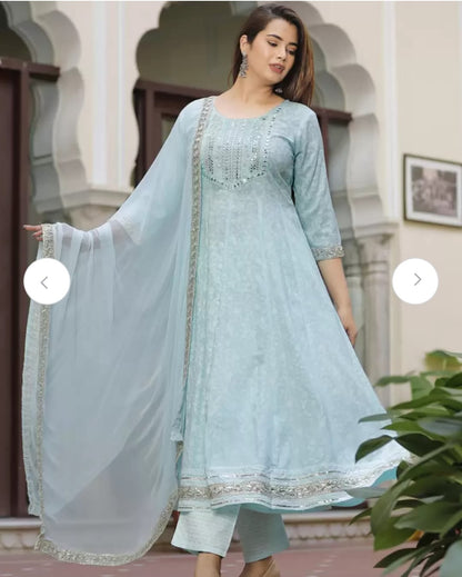 Rayon Classic 3 Piece Set Designer Wear