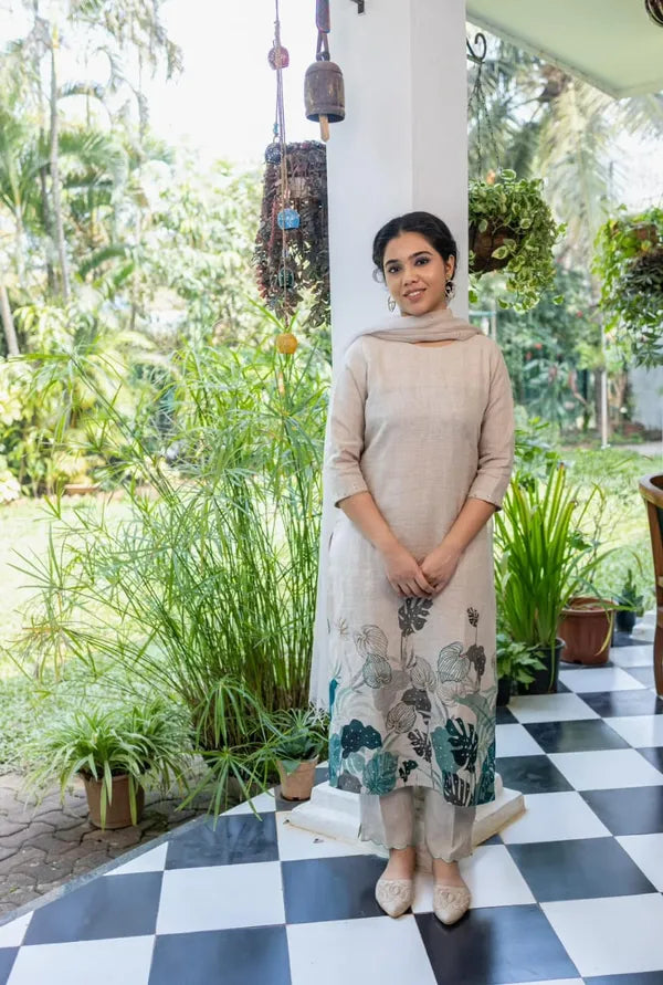 COTTON LINEN SUIT SET