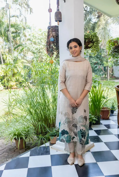 COTTON LINEN SUIT SET