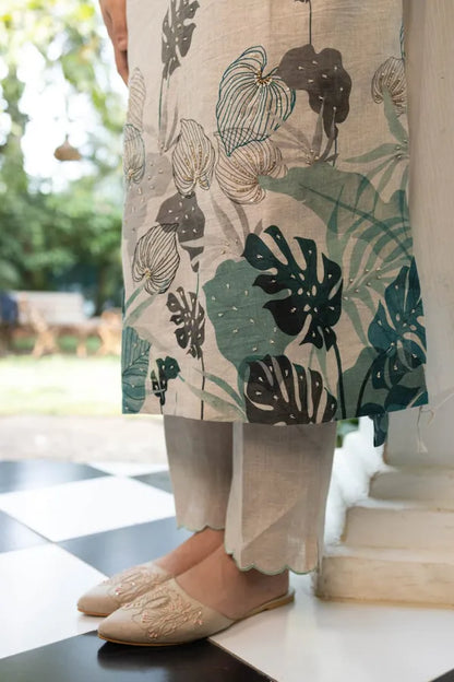 COTTON LINEN SUIT SET