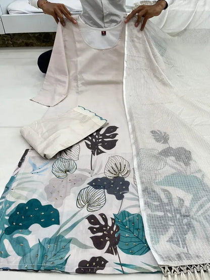 COTTON LINEN SUIT SET