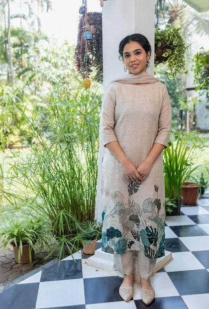 COTTON LINEN SUIT SET