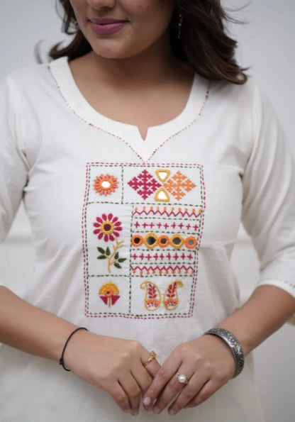 Cotton Kurta Pant With Dupatta Set