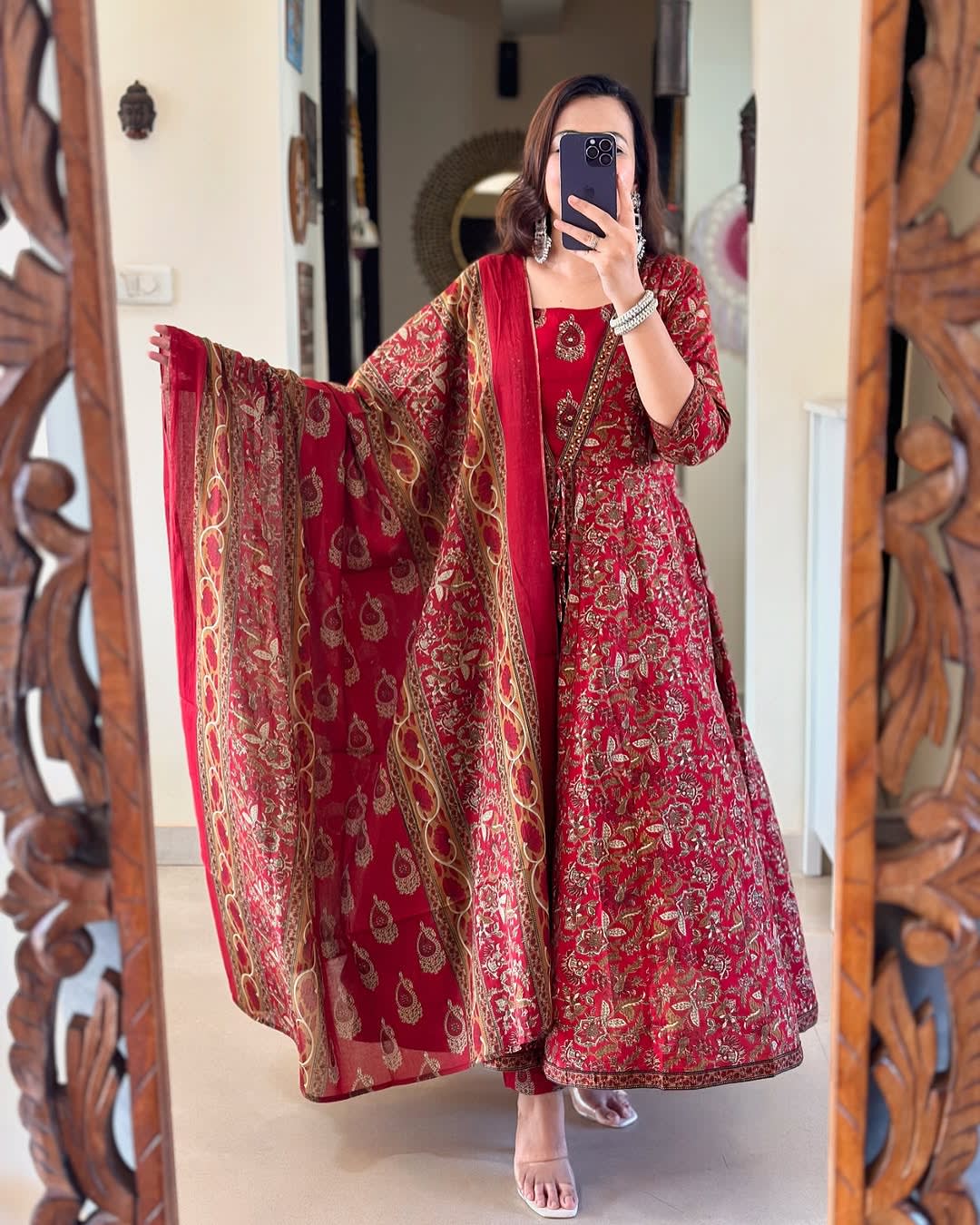 Double-Layer Cotton Dupatta Set ???