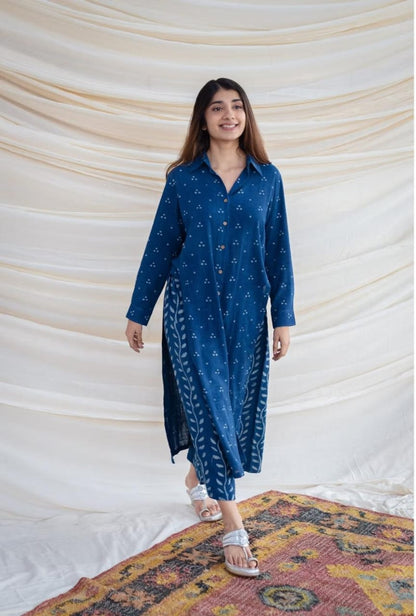 Molisha's New Dabu Print Kurta & Palazzo Set