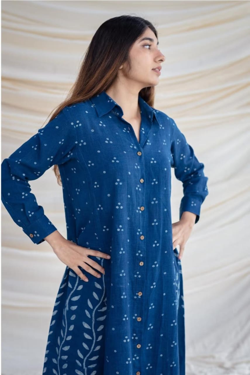Royal Libas'S New Dabu Print Kurta & Palazzo Set
