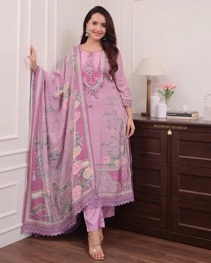 LILAC MUSLIN Classic SUIT SET