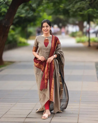 PREMIUM KANCHI COTTON SUIT SET