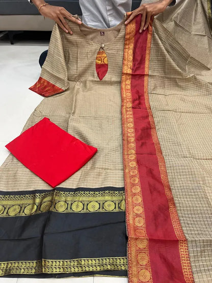 PREMIUM KANCHI COTTON SUIT SET