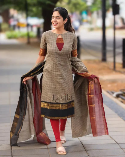 PREMIUM KANCHI COTTON SUIT SET