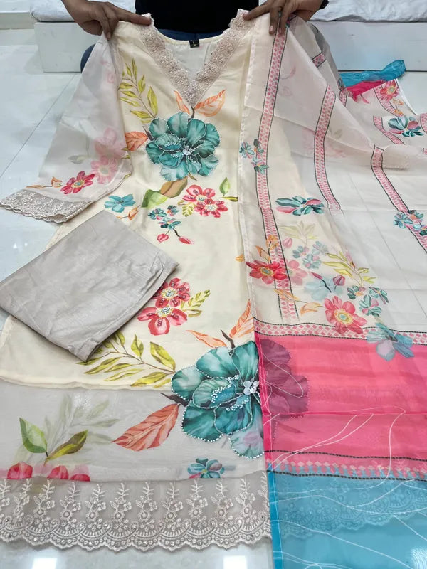 PREMIUM RESHMI ORGANZA SUIT SET