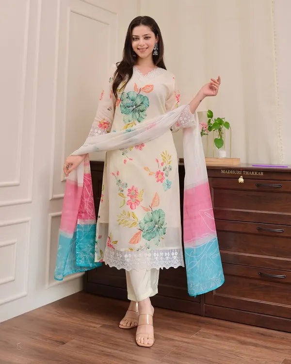 PREMIUM RESHMI ORGANZA SUIT SET