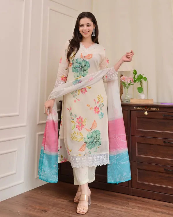 PREMIUM RESHMI ORGANZA SUIT SET