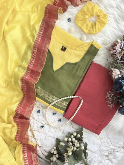 PREMIUM KANCHI COTTON SUIT SET