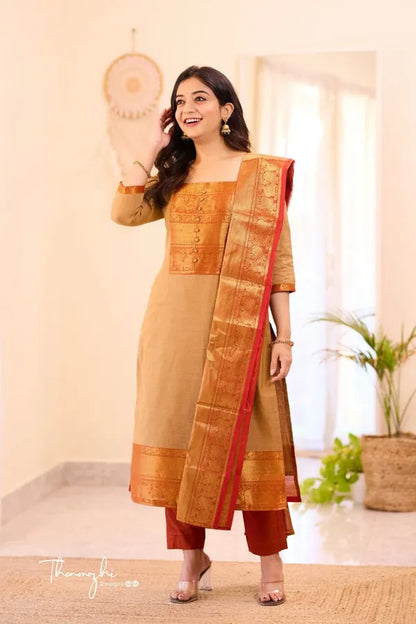 Exquisite Kanchi Cotton Suit Set