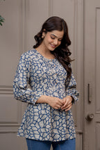 Elegant Printed Cotton Tunic Tops for Everyday Comfort & Style