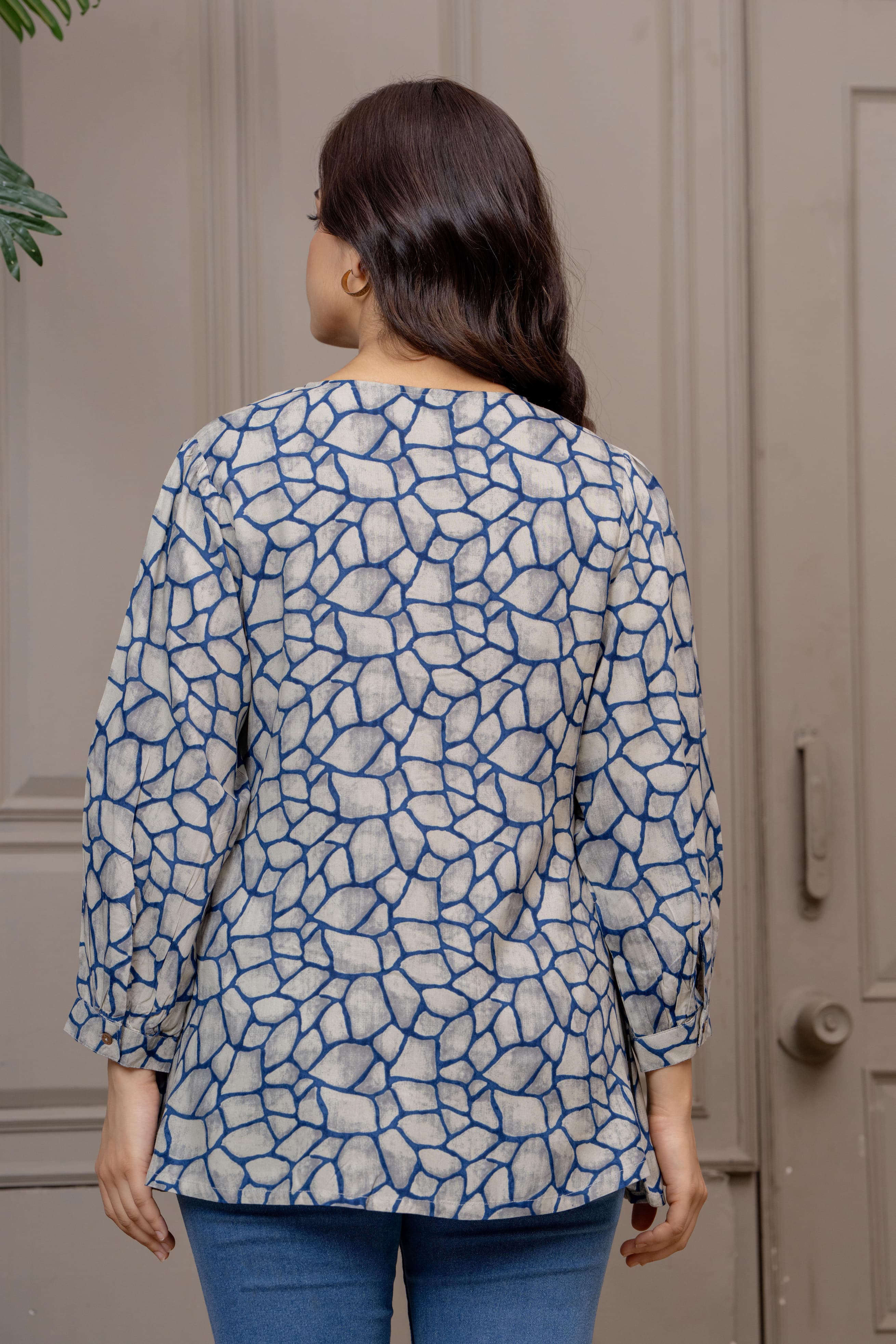 Elegant Printed Cotton Tunic Tops for Everyday Comfort & Style
