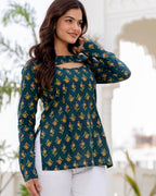 Convertible Top for Women | Pure Cotton 60×60 | 2-in-1 Neck Design | Casual & Daily Wear