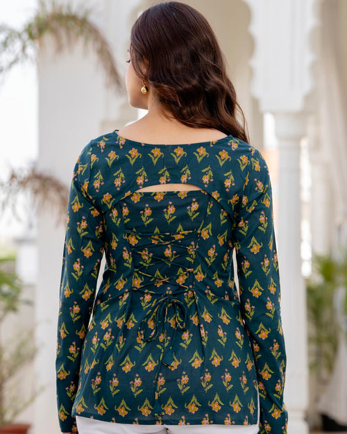Convertible Top for Women | Pure Cotton 60×60 | 2-in-1 Neck Design | Casual & Daily Wear
