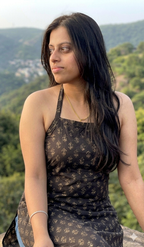 Women's Black Halter-Neck Printed Short Kurti | Indo-Western Fusion Tunic Top
