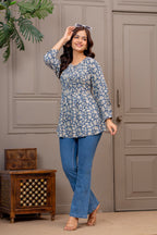 Elegant Printed Cotton Tunic Tops for Everyday Comfort & Style