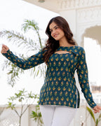 Convertible Top for Women | Pure Cotton 60×60 | 2-in-1 Neck Design | Casual & Daily Wear